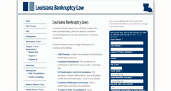 Desktop Screenshot of louisianabankruptcylaw.com