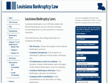 Tablet Screenshot of louisianabankruptcylaw.com